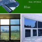 film fenêtre adhésif opaque noir argent bleu moderne isolation thermique guide application