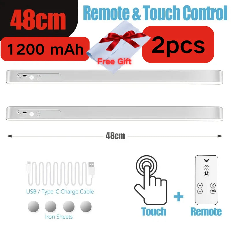 lampe led moderne rechargeable télécommande interrupteur tactile 28 48 cm blanc adjustable