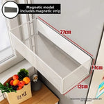 boîtes rangement aimantées étanches blanc noir modernes utilisation multiple empilables magasin réfrigérateur