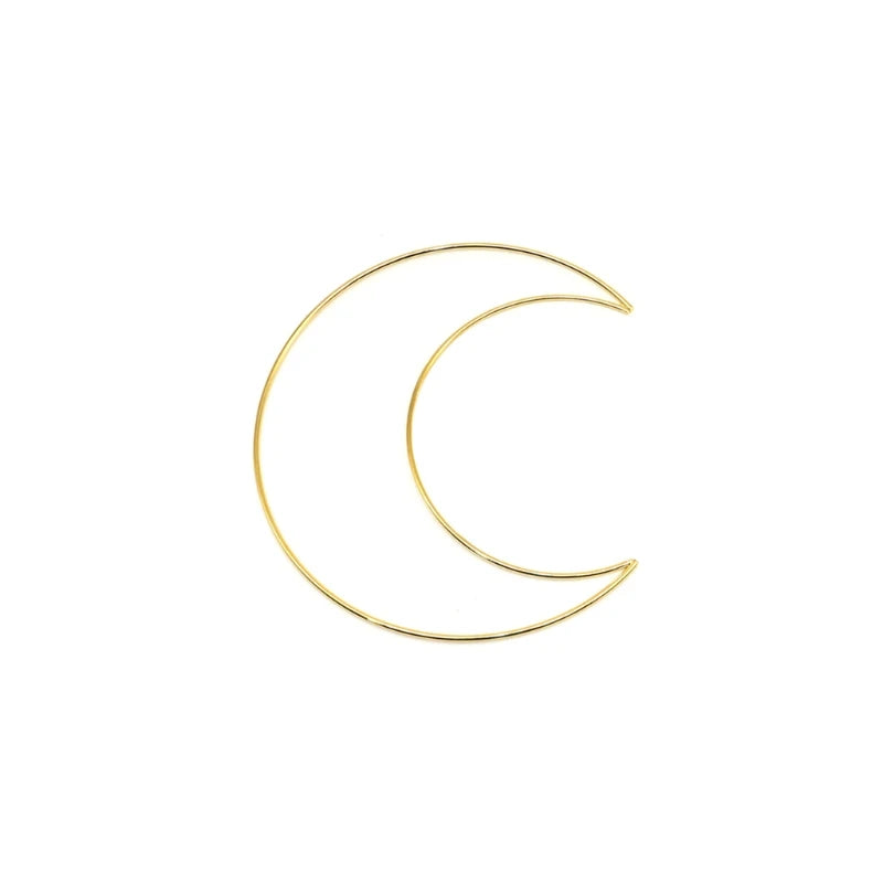 attrape rêves boho spirale lune étoiles plumes or rose multicolore métal