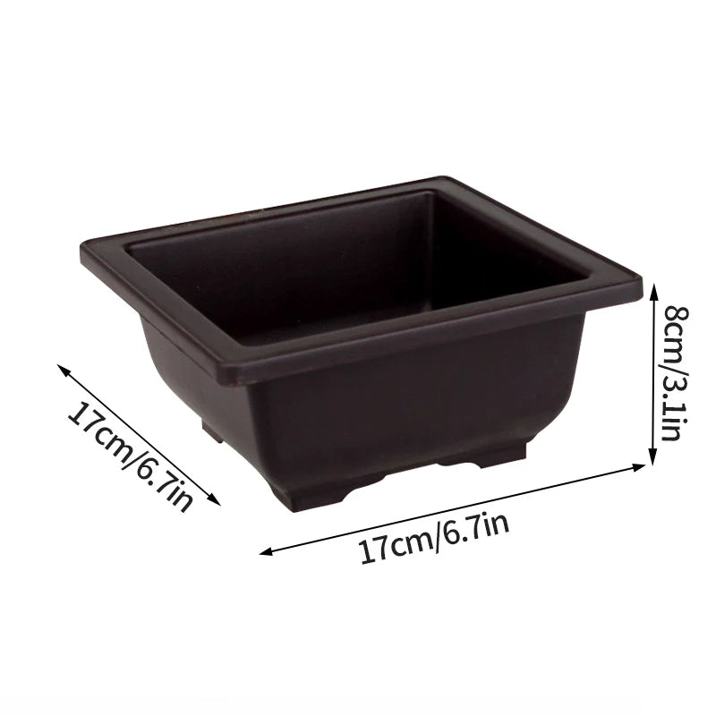 pot plante jardin extérieur marron moderne grille drainage fleurs succulentes bonsaï