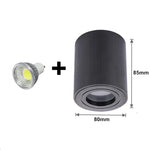 Spot LED moderne 85x80mm blanc noir mat opacité ajustable 90 260V