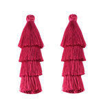 pompons franges polyester violet vert bleu rose boho chic décor maison rideau vêtement