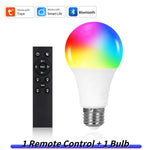 ampoule led intelligente é27 blanc multicolore rgb moderne application tuya bluetooth