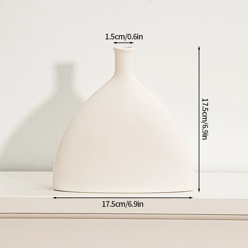 vases blancs modernes céramique rondes lignes horizontales décoration intérieure simple