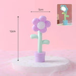 lampe table moderne plissée rouge bleu rose violet lumière cactus fleur chambre enfants