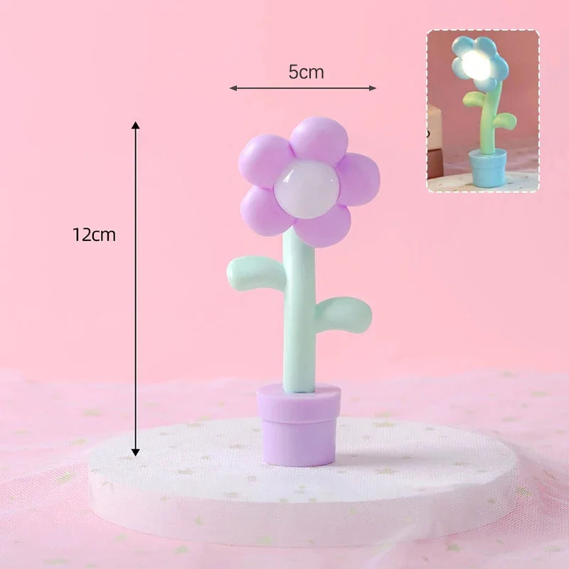 lampe table moderne plissée rouge bleu rose violet lumière cactus fleur chambre enfants