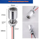 projecteur led argenté moderne 15mm 5w 12v ip20 blanc chaleureux
