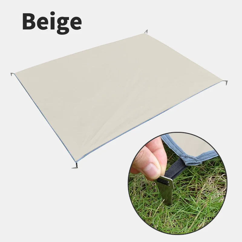 tapis camping imperméable gonflable piquets sac rangement noir moderne outdoor campagne ultraléger portableextérieur