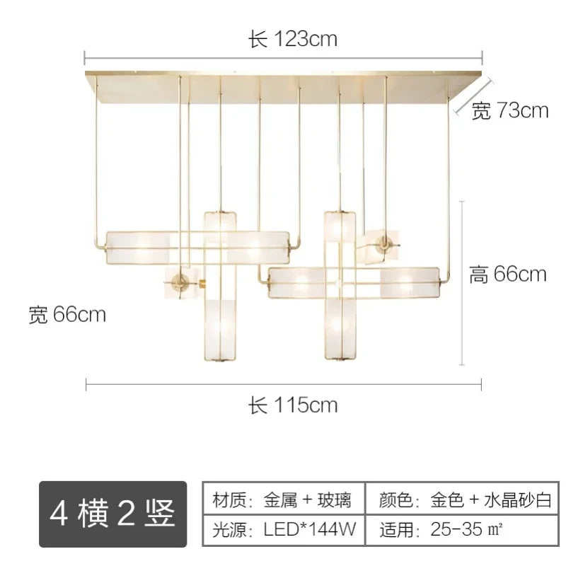suspension lumineuse moderne minimaliste pendentif noir rectangle métal opaque 2000 82000 lumens