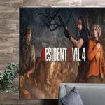 tapis resident evil multicolore antidérapant illustration post apocalyptique personnages armés