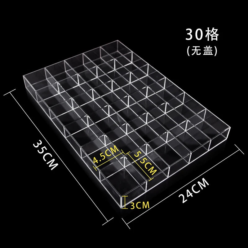 boîte rangement bijoux transparent moderne réutilisable acrylique pliable respectueux environnement
