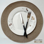 Tapis de table circulaire antidérapant pour cuisine moderne