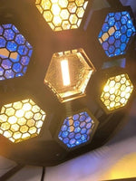 lampe led moderne jaune gris métallisé mat brillant minimaliste