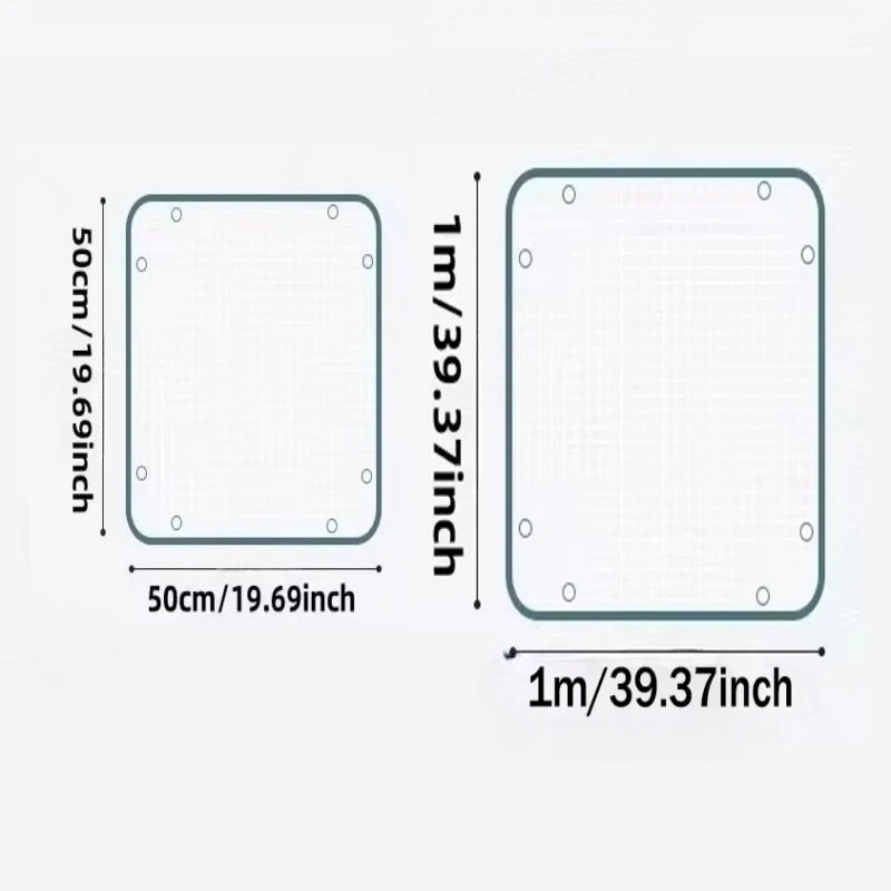 tapis jardinage blanc vert moderne rayures grille poignées 50cm 1m imperméable transplantationiauxités