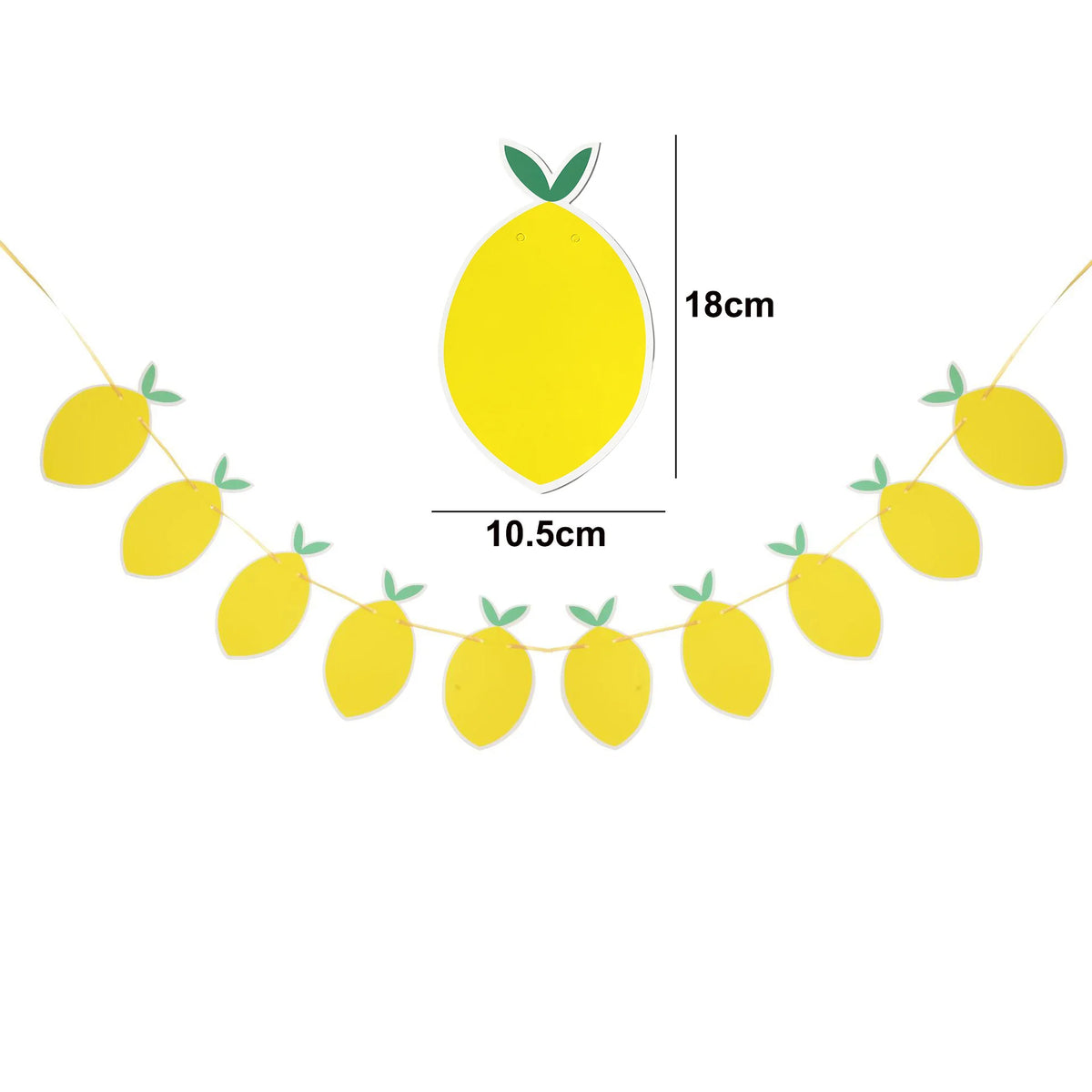 assiettes papier citron jaune serviettes gobelets guirlande festifs thème été anniversaire mariage baptême pique