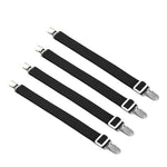 attaches drap réglables élastiques clips métalliques ressorts blanc noir pièces fonctionnel utilitaire