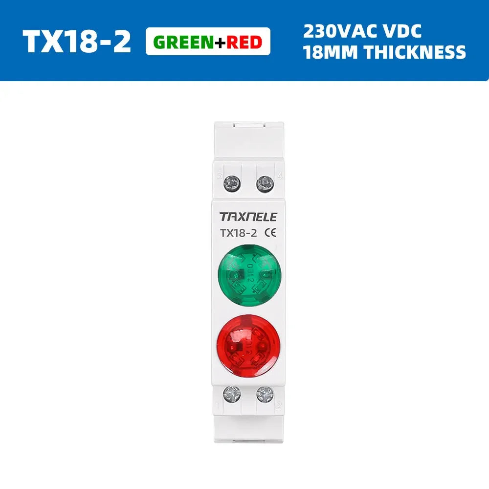 Rail LED Indicateur Blanc Vert Bleu Rouge Câble G6MM Plaque Fixation Moderne Fonctionnel