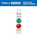 Rail LED Indicateur Blanc Vert Bleu Rouge Câble G6MM Plaque Fixation Moderne Fonctionnel