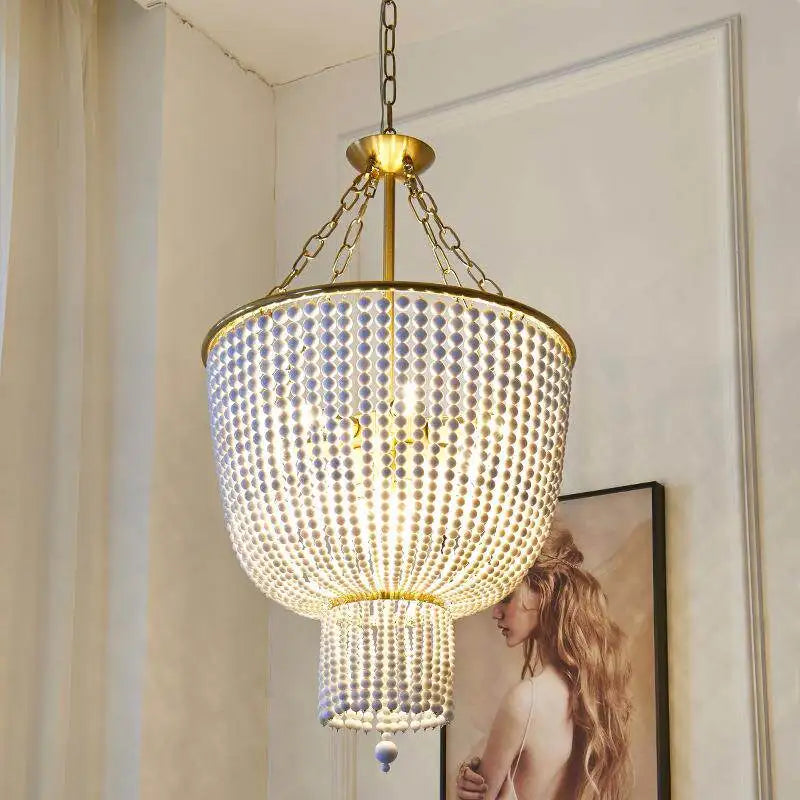 lustre moderne cristal doré rondes transparentes classique salon chambre d'hôtel