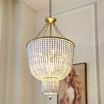 lustre moderne cristal doré rondes transparentes classique salon chambre d'hôtel