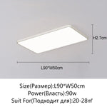 plafonnier led carré blanc ultra fin moderne luminaire salon chambre salle manger