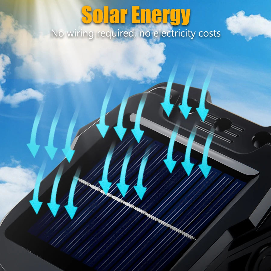 lampe solaire détecteur mouvement clip noir moderne éclairage extérieur urgence