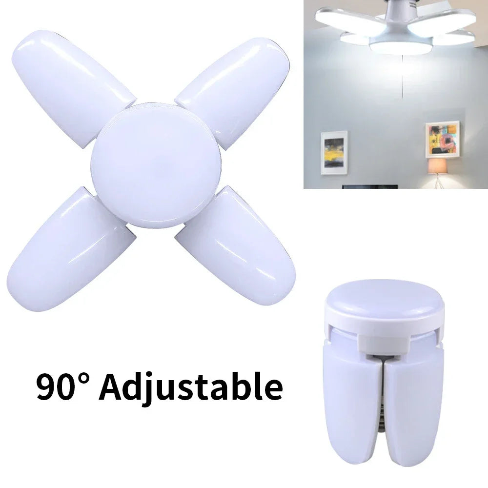 mini lampe feuilles blanc 6500K blanc chaud 3000K moderne minimaliste adaptable E27