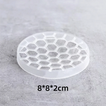 support composition florale transparent grille hexagonale moderne arrangement fleurs fixations invisibles 8x8x2cm