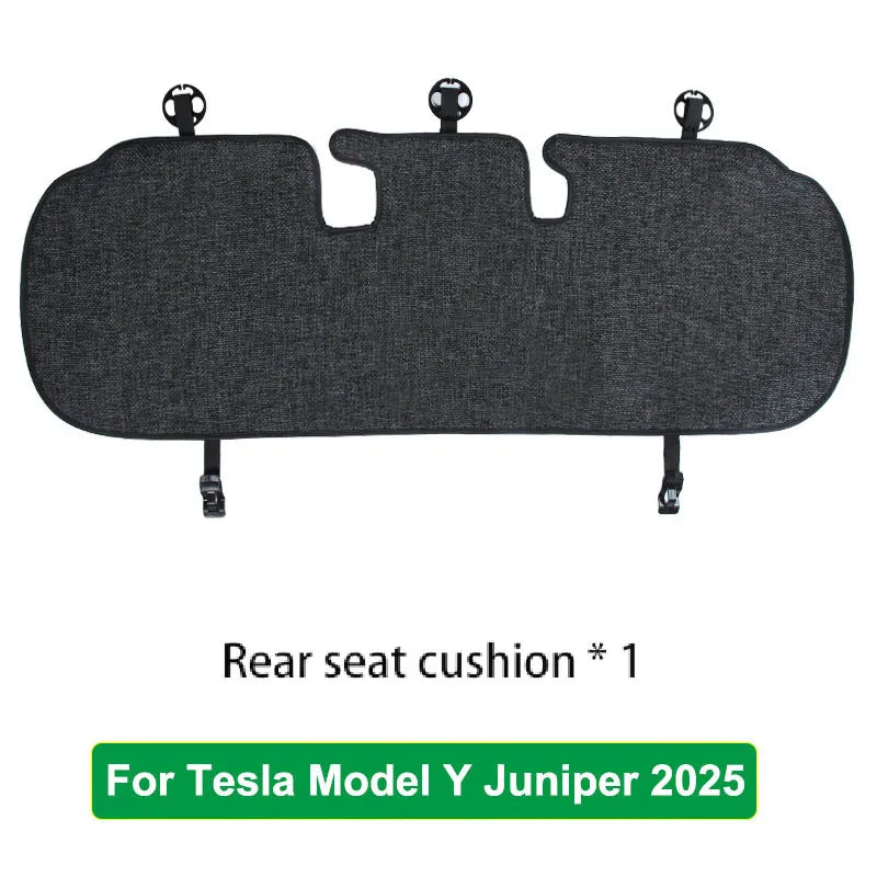 coussin siège tissu lin couvre revêtement arrière clips gris moderne protection voiture