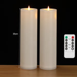 bougies led sans flamme étanches réglables modernes fêtes événements camping 30cm 50000 heures