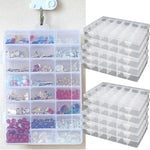 boîtes rangement bijoux transparentes plastique clips magnétiques poignées modernes pratique