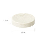 ensemble salle bain marbre blanc doré plateau distributeur savon accessoires