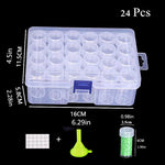 boîtes rangement transparentes pots ronds stockage diy accessoires broches graines vis fixations artisans