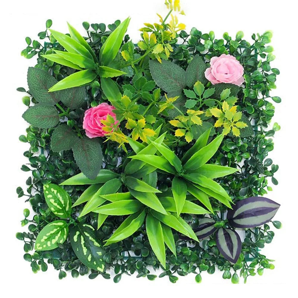 plantes artificielles feuilles vert rouge violet blanc modernes naturelles 25cm 25cm