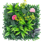 plantes artificielles feuilles vert rouge violet blanc modernes naturelles 25cm 25cm