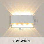applique murale led contemporaine noire ip65 mur salon éclairage maison 3000k 85265v
