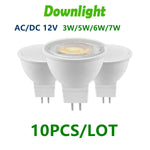 ampoules led downlight blanc mat 12v 3w 7w 120deg 3000k 38deg 4000k 6000k modernes