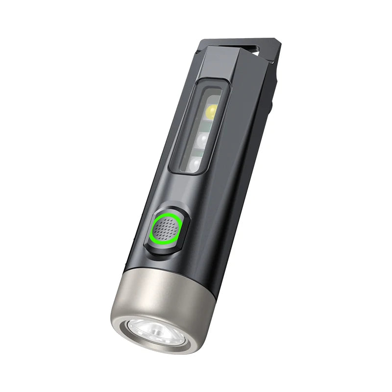 lampe torche rechargeable uv anti choc compact moderne porte cle smartphone charge rapide