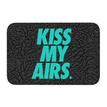 tapis d'entrée moderne kiss my airs marron noir bleu rose antidérapant pvc résistant corrosion