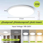 lampe led moderne blanc télécommande facile.surface mount 30w 40w 50w