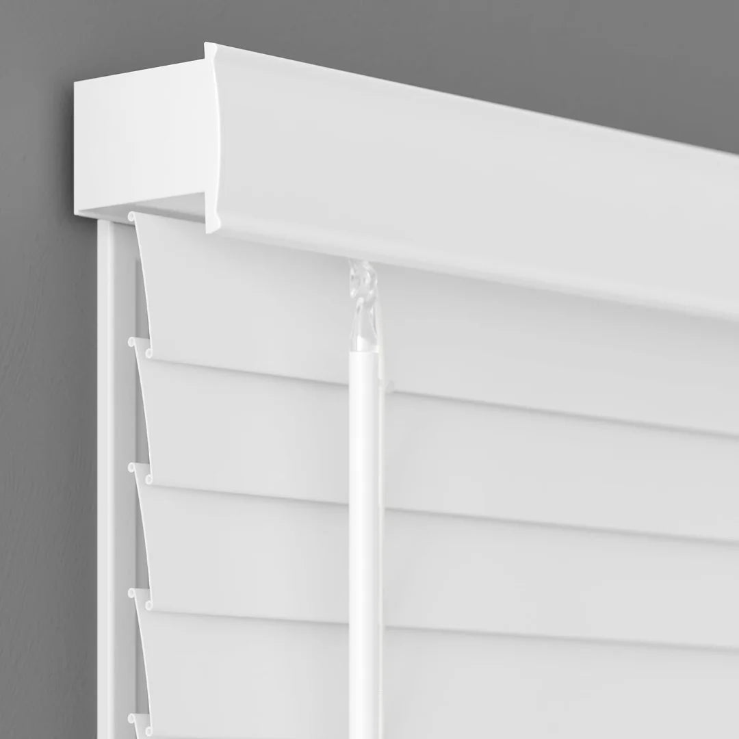 store lamelles blanc moderne horizontal tringle intérieur extérieur ajustable lumière contrôleintérieur sophistiqué simple