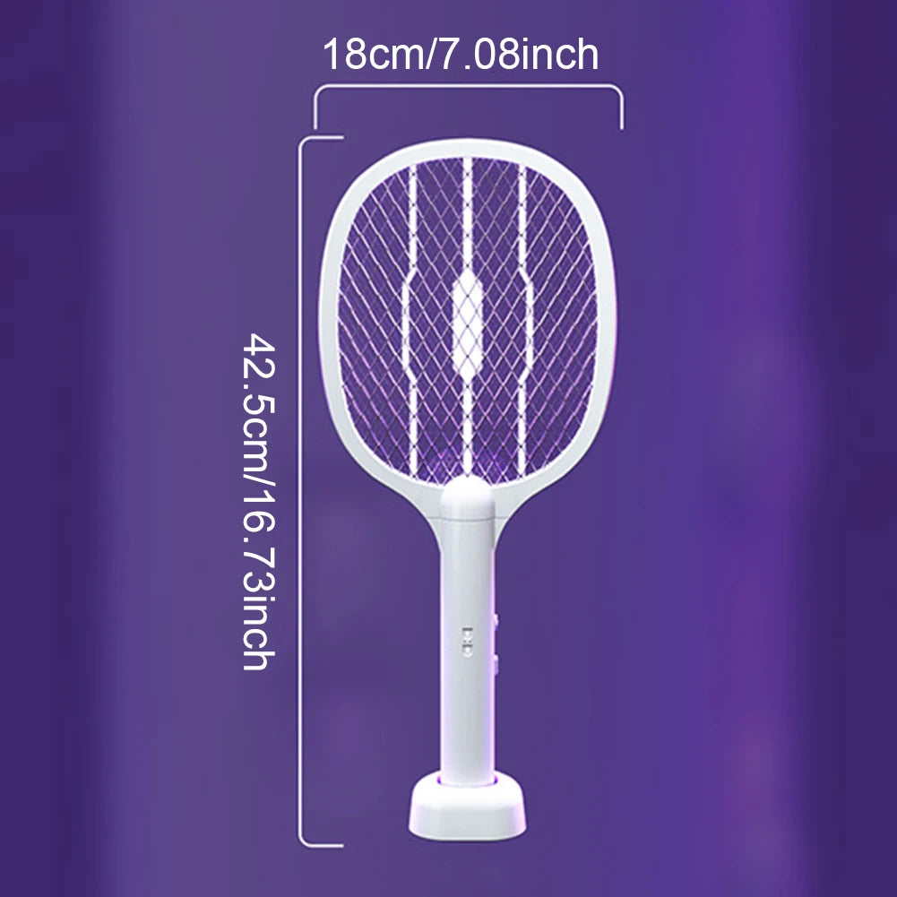 tueur moustiques électrique rechargeable usb 230v racket lampe 3000v moderne abs