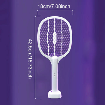 tueur moustiques électrique rechargeable usb 230v racket lampe 3000v moderne abs