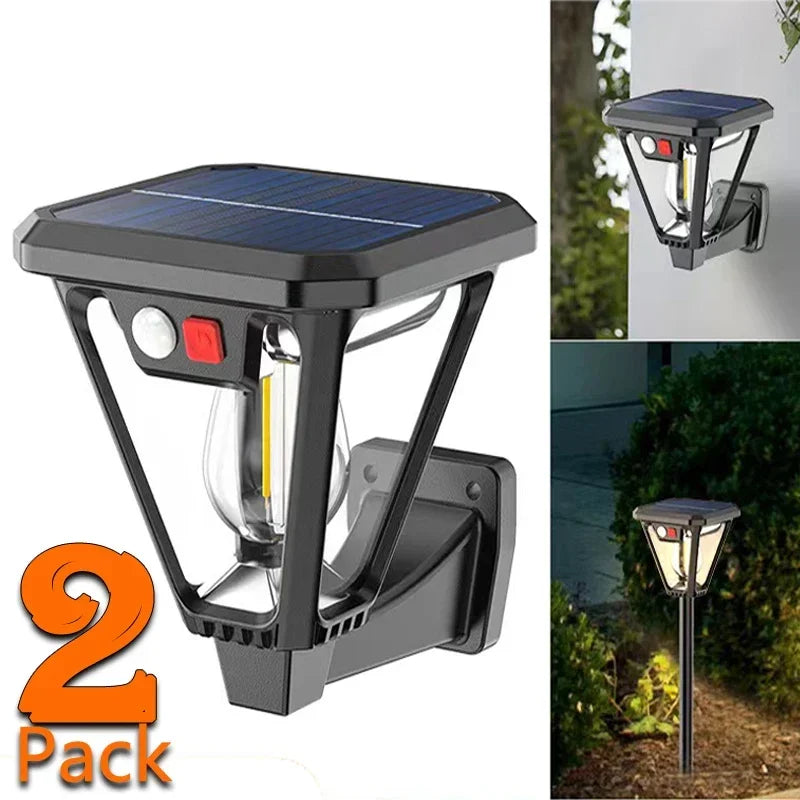 lampe solaire murale noire ip65 led adhésif capteur mouvement contemporaine étanche jardin cour