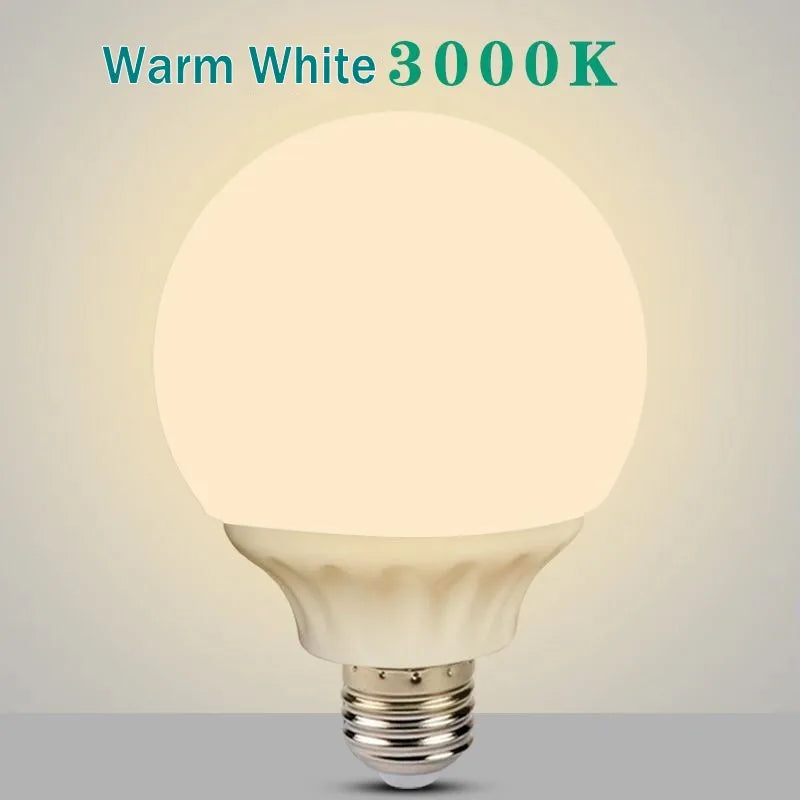 ampoule led e27 9w 15w blanc froit chaud globe 50000h moderne