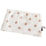 coussin bébé blanc animaux lapins chevaux doux confortable étanche polyester coton