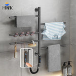 porte serviettes électrique acier inoxydable gris moderne fixation murale interrupteur tactile serviettes 82cm hauteur