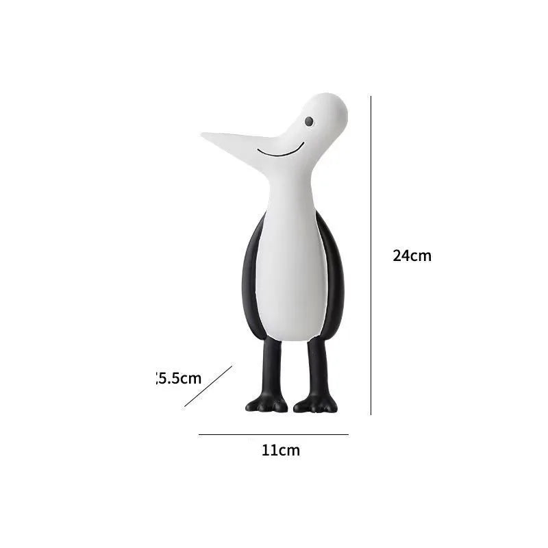 décoration maison moderne figurines résine décoratives nordique chic blanc noir