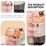 Figurine grands-parents résine vue de face
